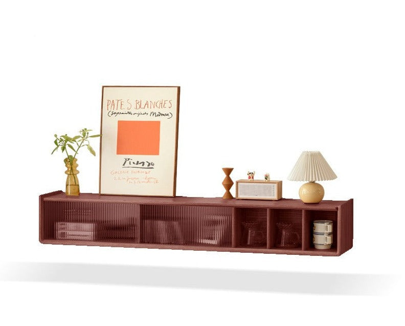 Suspension TV stand Oak solid wood slide door"+