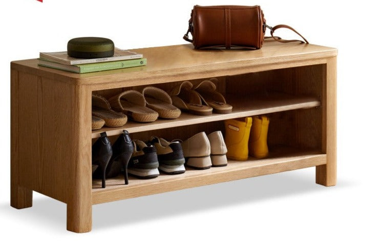 Shoe Storage Benchs Oak solid wood"