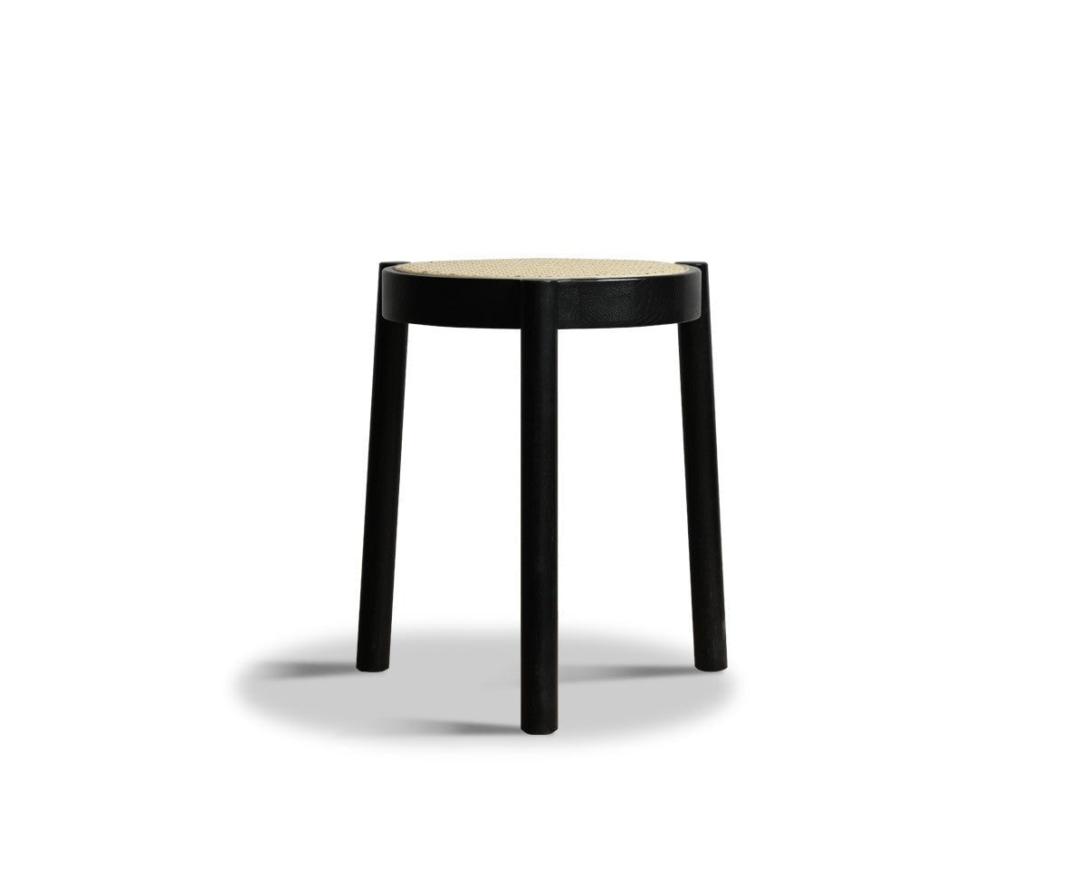 Stool Rattan Oak Solid Wood Can Be Stacked