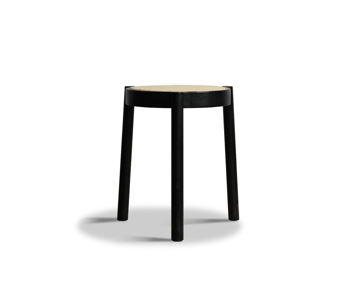 Stool Rattan Oak Solid Wood Can Be Stacked