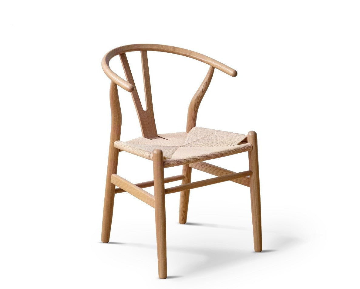Ash Solid Wood Rope Wishbone Chair
