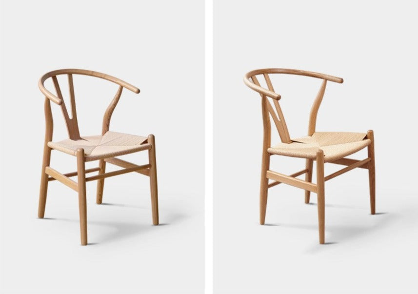 Ash Solid Wood Rope Wishbone Chair