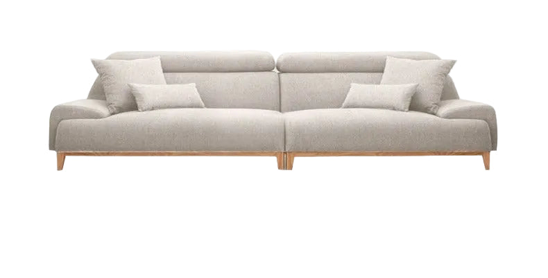 Fabric Clean-Design High-Back Corner Sofa