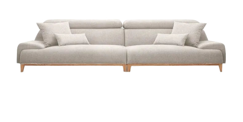 Fabric Clean-Design High-Back Corner Sofa