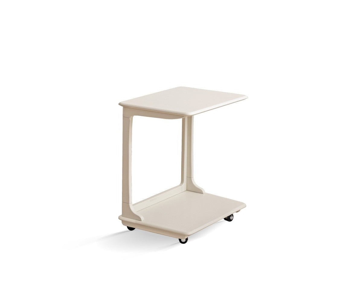 Mobile side table Birch solid wood"