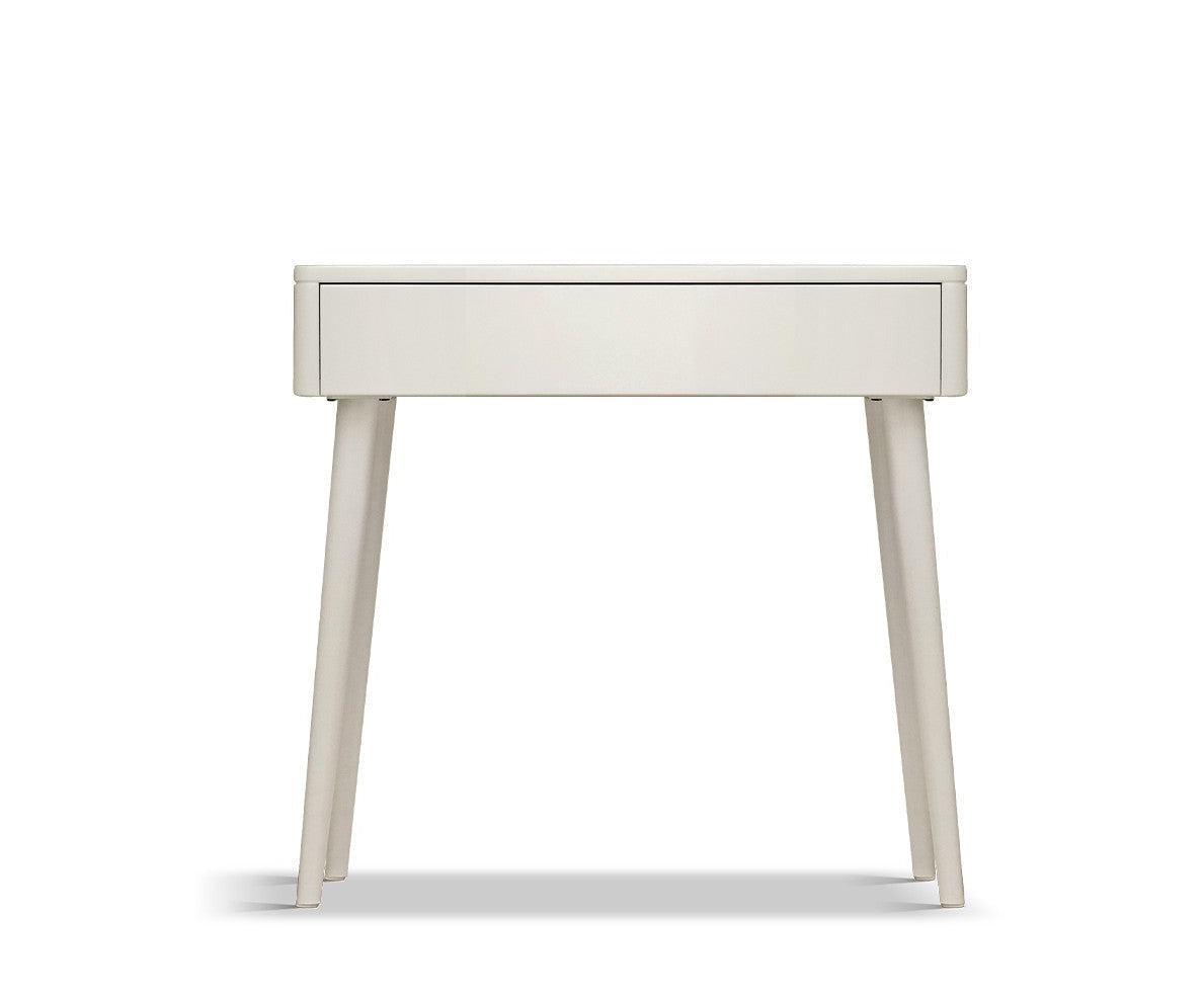 Poplar Solid Wood Telescopic DressingTable +LED Makeup Mirror.