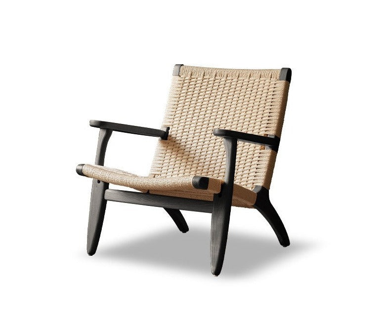 Armchair Rope weaving Ash solid wood+
