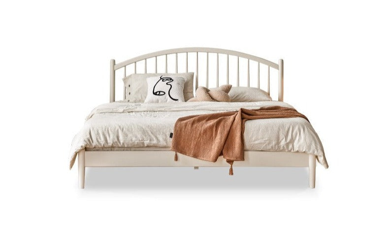 European Beech, Poplar Solid Wood Bed