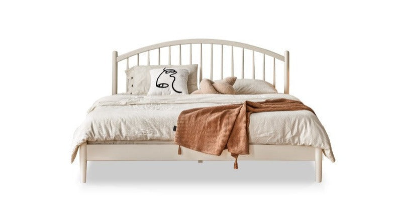 European Beech, Poplar Solid Wood Bed