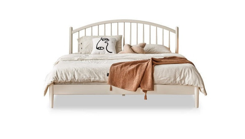 European Beech, Poplar Solid Wood Bed