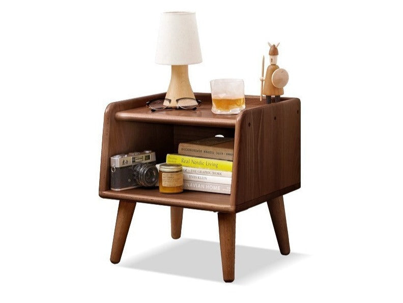 Beech solid wood Fully open nightstand