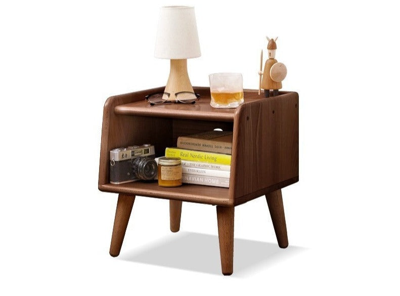 Beech solid wood Fully open nightstand