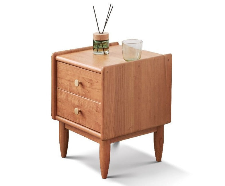 Ash, Cherry Solid Wood Nightstand.