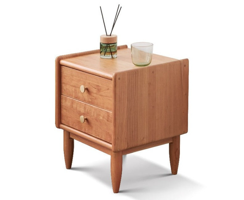 Ash, Cherry Solid Wood Nightstand.
