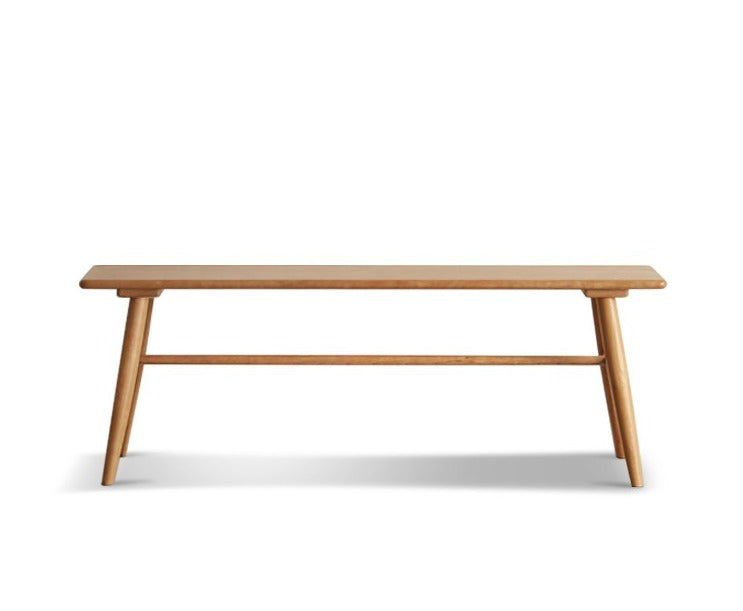 Cherry Solid Wood Bedside Long Bench