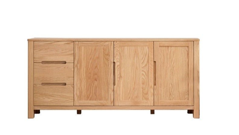 Oak Solid Wood Sideboard Storage Cabinet