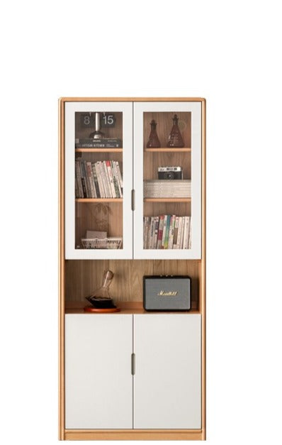 Bokcase European beech bookshelf full wall"