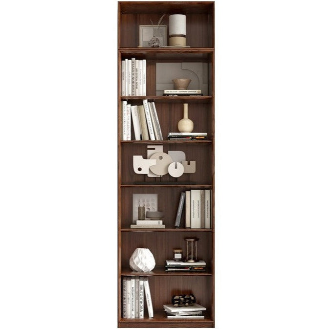 Oak Solid Wood Dust-Proof Glass Door Wall Floor-to-ceiling Bookshelf