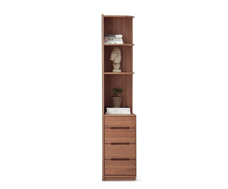 Oak Solid Wood Bookcase Free Combination Floor-to-ceiling Bookshelf