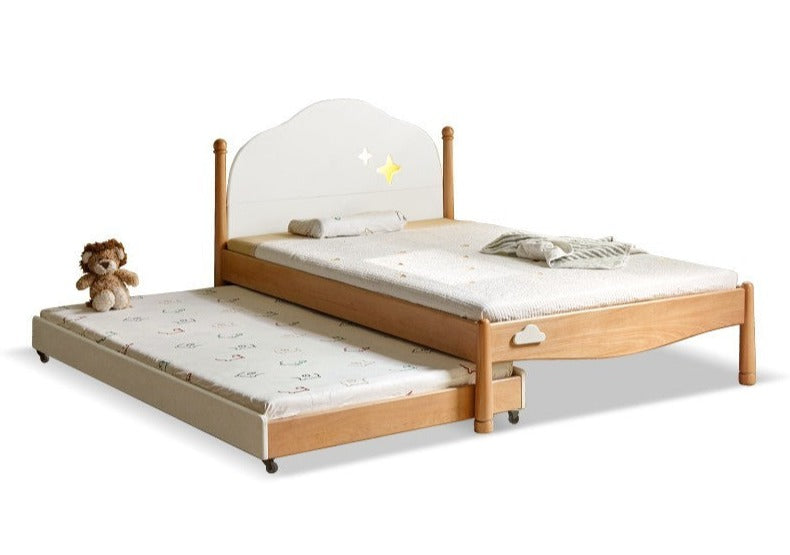Beech solid wood Kids bed multi-functional bunk bed<