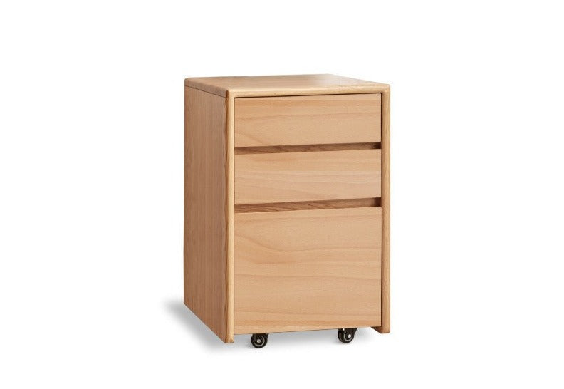 Drawer multi-functional bedside table Oak solid wood"
