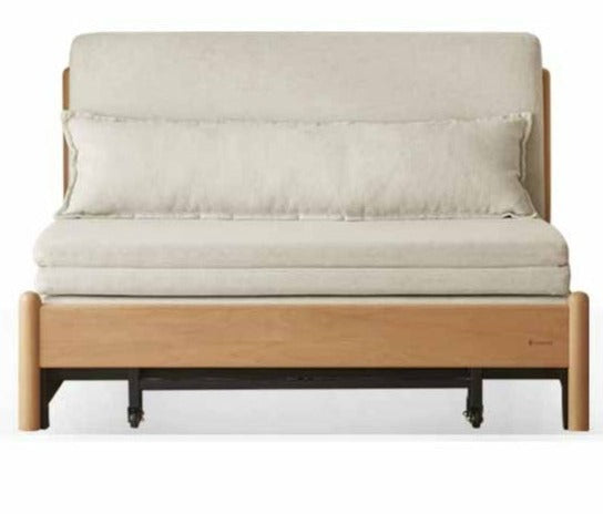 Beech Solid Wood Sofa Bed, Sleeper Sofa.
