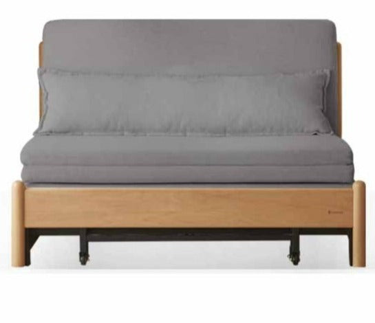 Beech Solid Wood Sofa Bed, Sleeper Sofa.