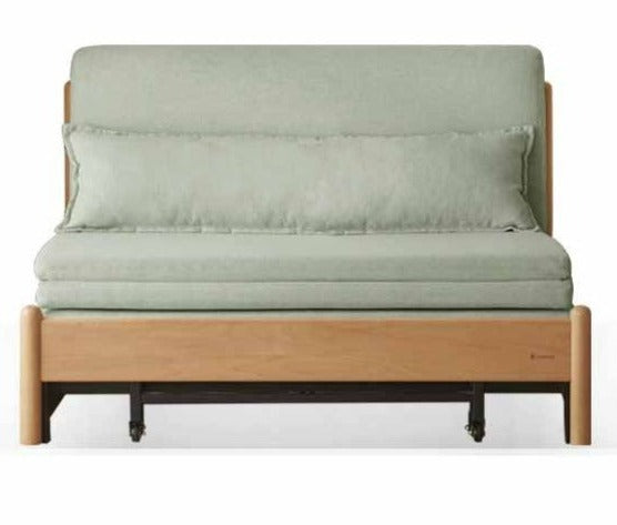 Beech Solid Wood Sofa Bed, Sleeper Sofa.