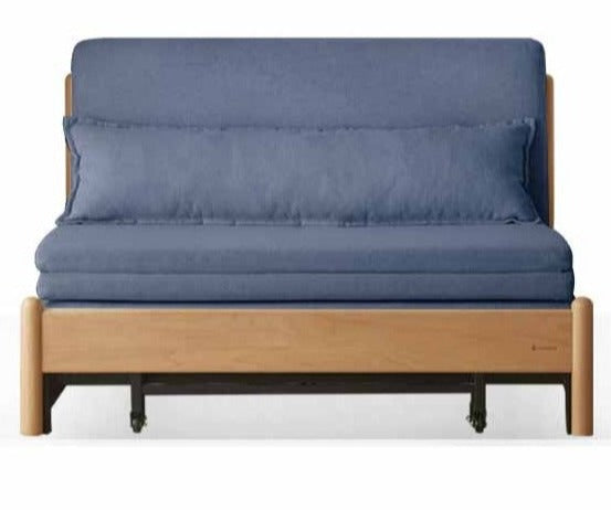 Beech Solid Wood Sofa Bed, Sleeper Sofa.