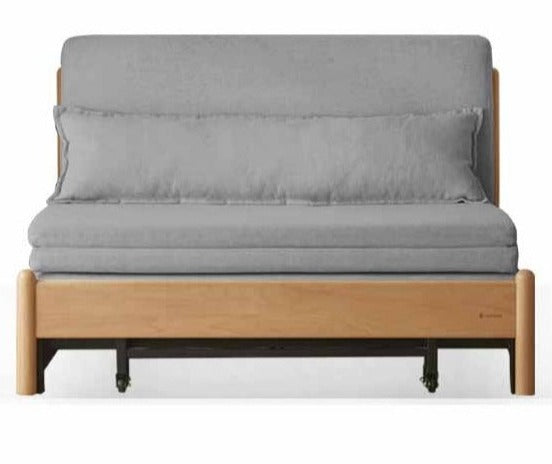 Beech Solid Wood Sofa Bed, Sleeper Sofa.