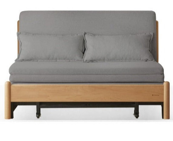 Beech Solid Wood Sofa Bed, Sleeper Sofa.