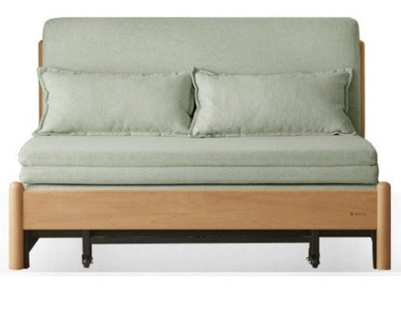 Beech Solid Wood Sofa Bed, Sleeper Sofa.