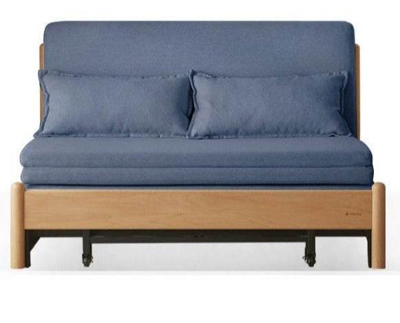 Beech Solid Wood Sofa Bed, Sleeper Sofa.