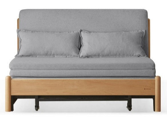 Beech Solid Wood Sofa Bed, Sleeper Sofa.