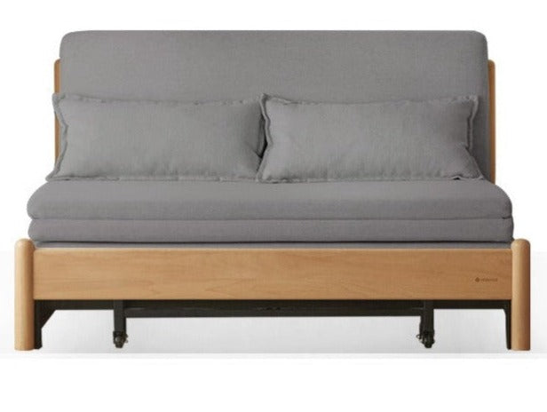 Beech Solid Wood Sofa Bed, Sleeper Sofa.