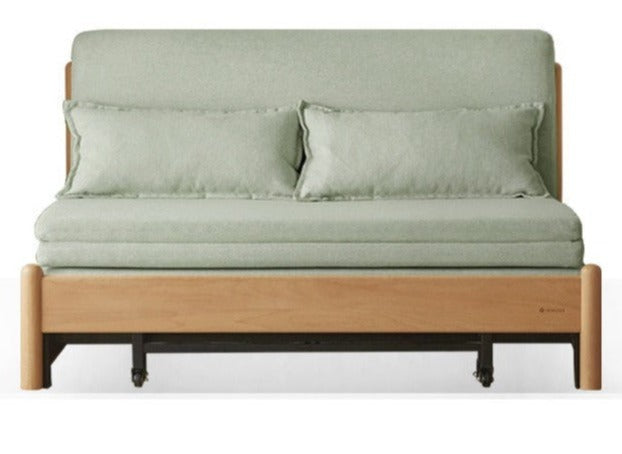 Beech Solid Wood Sofa Bed, Sleeper Sofa.