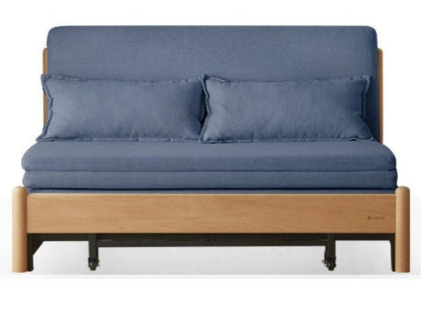 Beech Solid Wood Sofa Bed, Sleeper Sofa.