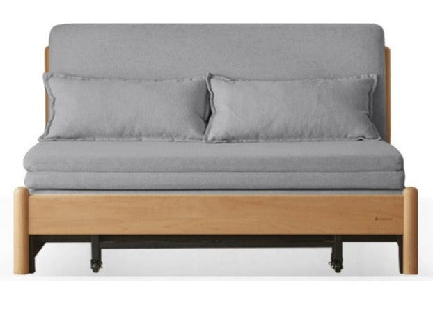 Beech Solid Wood Sofa Bed, Sleeper Sofa.