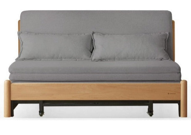 Beech Solid Wood Sofa Bed, Sleeper Sofa.