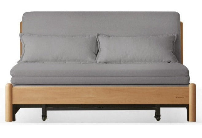 Beech Solid Wood Sofa Bed, Sleeper Sofa.