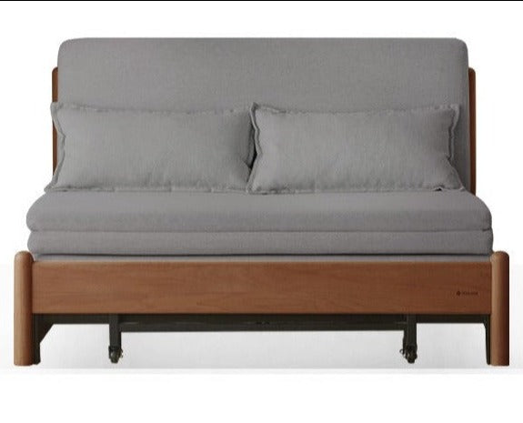 Beech Solid Wood Sofa Bed, Sleeper Sofa.