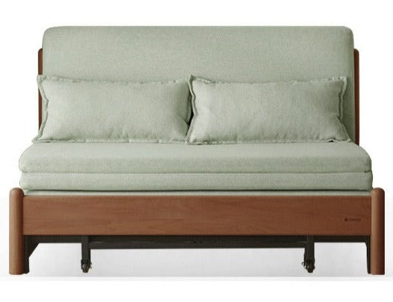 Beech Solid Wood Sofa Bed, Sleeper Sofa.