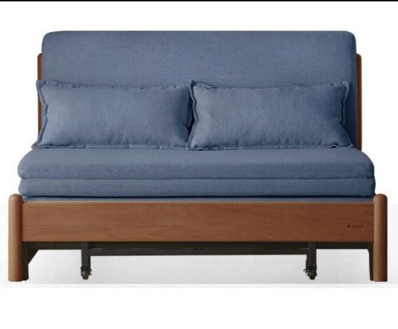 Beech Solid Wood Sofa Bed, Sleeper Sofa.