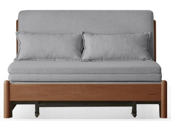 Beech Solid Wood Sofa Bed, Sleeper Sofa.