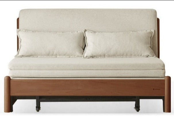 Beech Solid Wood Sofa Bed, Sleeper Sofa.