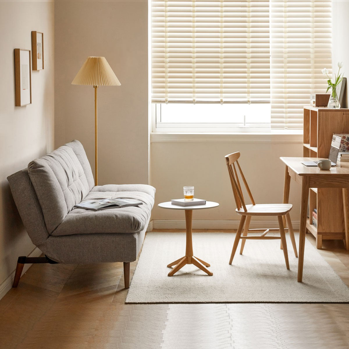 Fabric Modern Sleeper Folding Sofa.