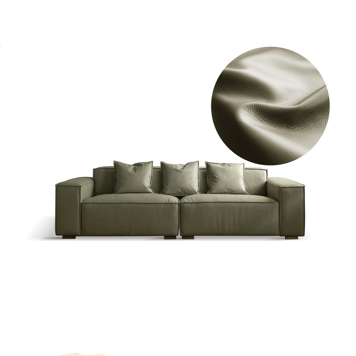 First Layer Cowhide Leather Sofa"