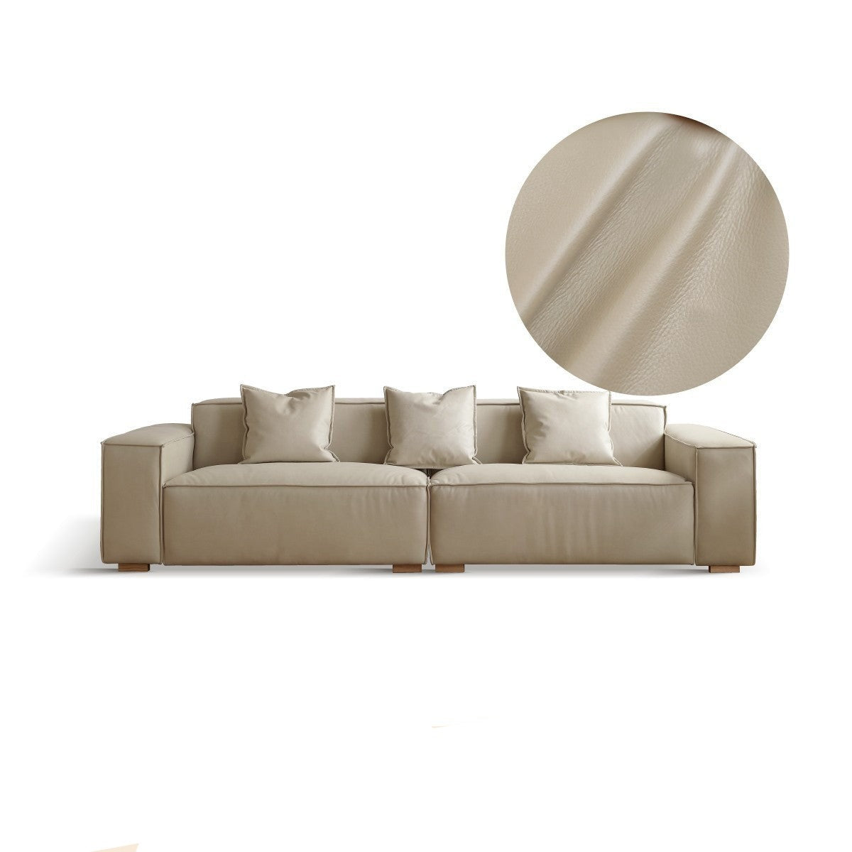 First Layer Cowhide Leather Sofa"