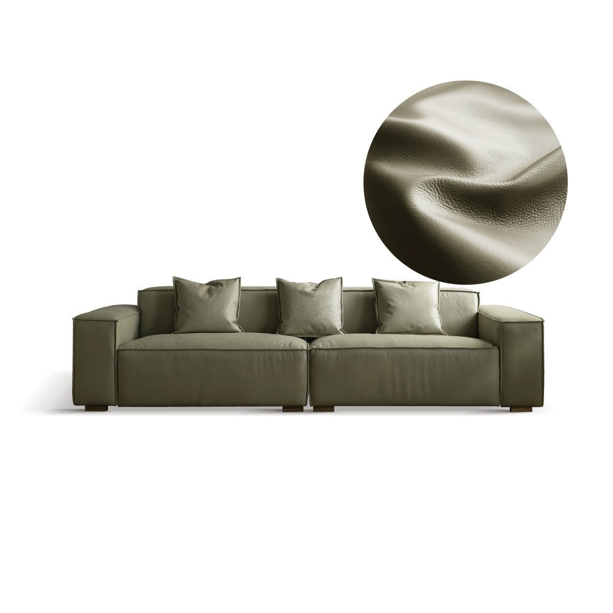 First Layer Cowhide Leather Sofa"