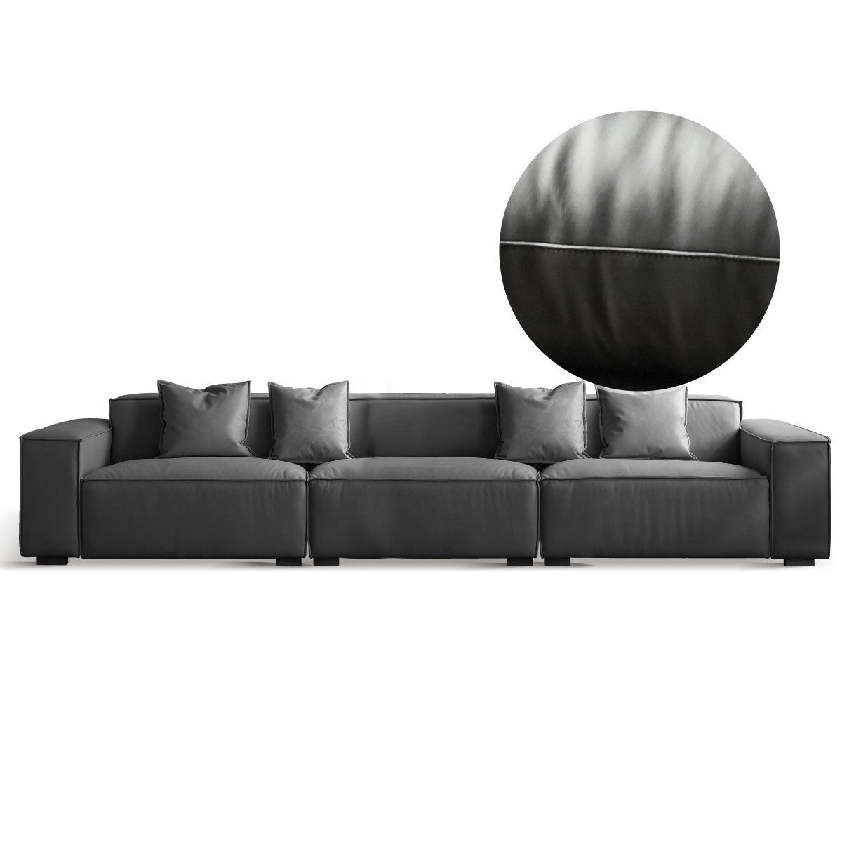 First Layer Cowhide Leather Sofa"